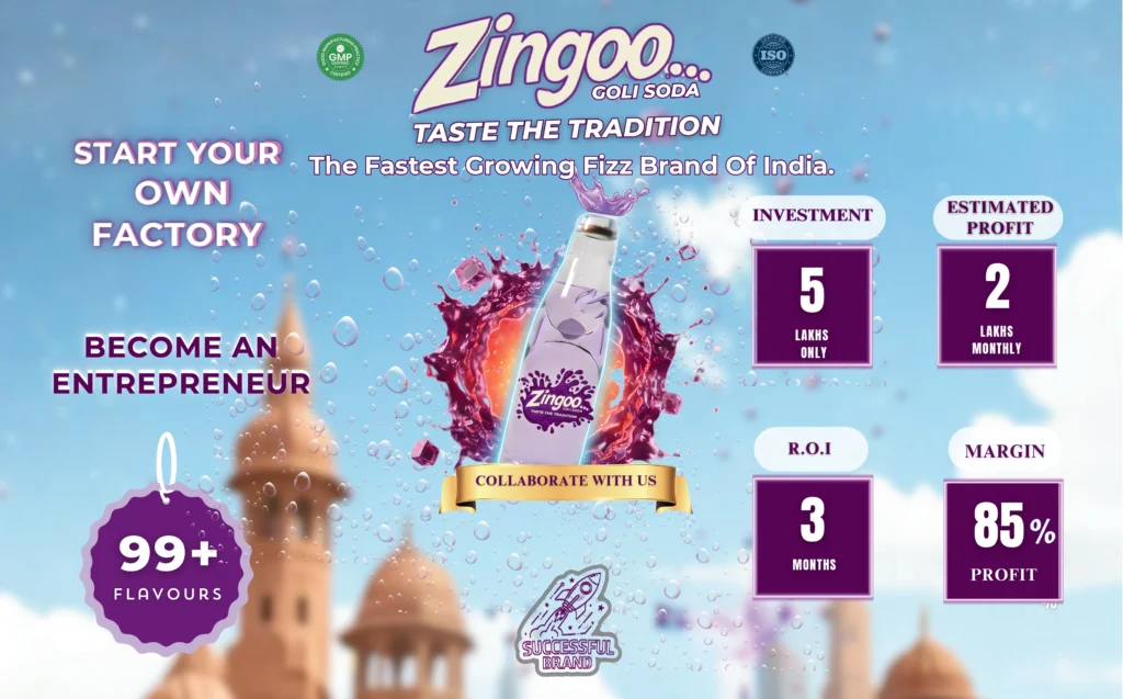 the fastest growing fizz brand of india - zingoo goli sod